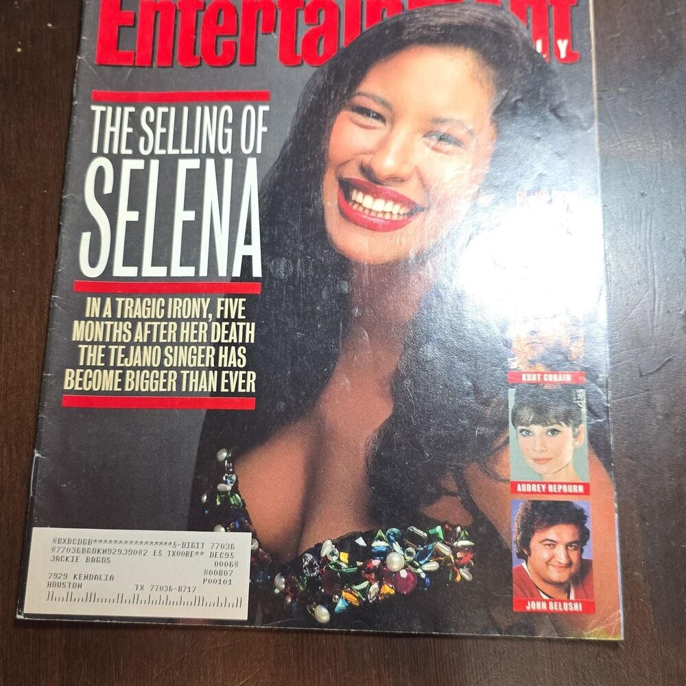 Selena Quintanilla Entertainment Magazine 1995 Selling of Selena mag 8/18/95